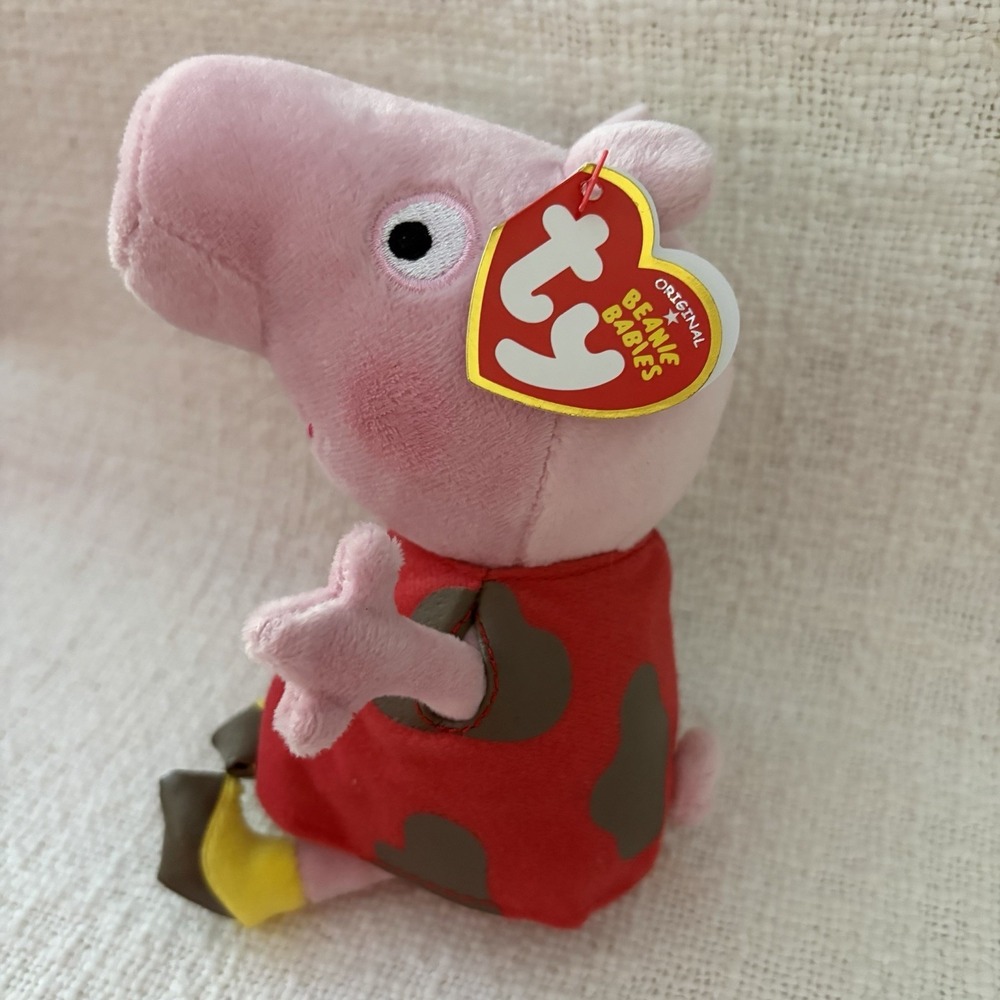 Ty Beanie Baby Peppa Pig Muddy Puddles 6.5 Inch Plush Stuffed Toy 2012 462087